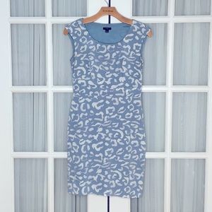 Beautiful blue and gray Ann Taylor dress